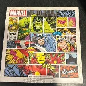 Dr Squatch Marvel Avengers Soap 4 Pack Special Edition With Collectors Box NEW